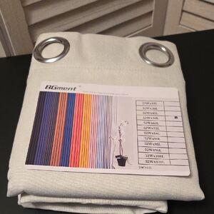 BGment Light Silver Grommet Curtain Panels